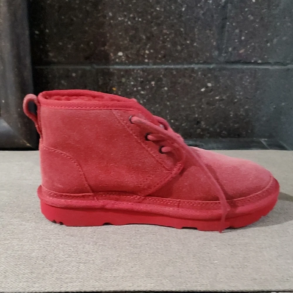 UGG Kids Red Suede Boots